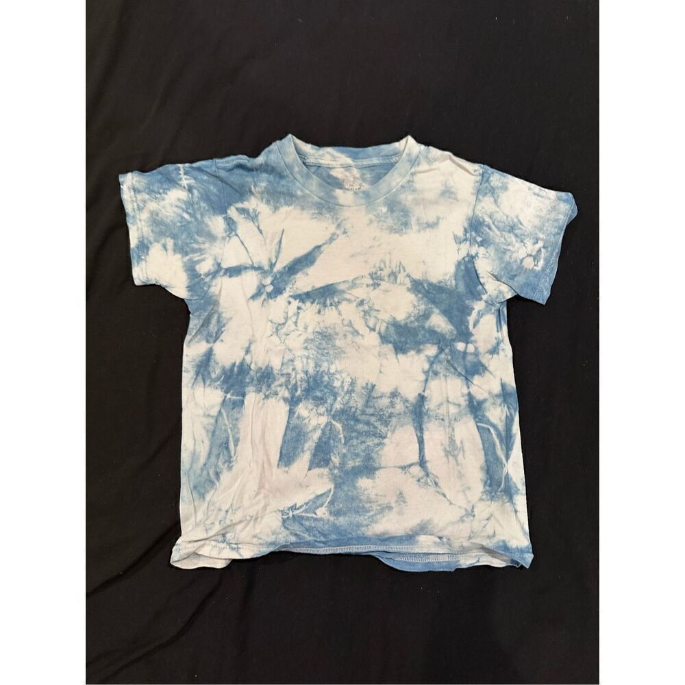 Size S kids used as women’s crop top tie dye made vintage tee